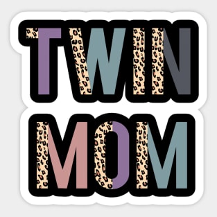 Twin Mom Shirt, Mother_s Day Shirt, Twin Mom Tshirt, Leopard Sticker